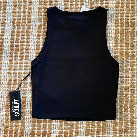 Forever 21 Sculpt Shape Cropped Tank Top – Size Small (NWT) - Picture 7 of 9